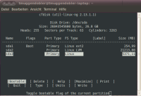 Abschließend muss die neue Partitionstabelle noch per "Write" geschrieben werden und das Partitionstool per "Quit" verlassen werden. Abschließend muss die neue Partitionstabelle noch per "Write" geschrieben werden und das Partitionstool per "Quit" verlassen werden.